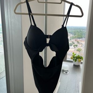 One piece black swimming suit -NWT